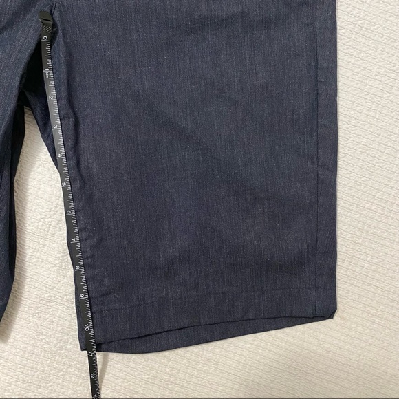 Ann Taylor Bermuda Shorts Size 4 Curvy Chambray Blue Flat Front - Picture 6 of 6
